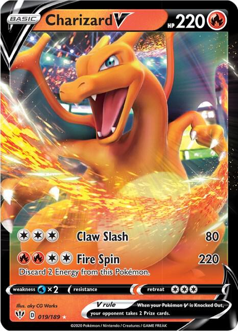 Charizard V 019/189 (SWSH03: Darkness Ablaze)  - Holofoil