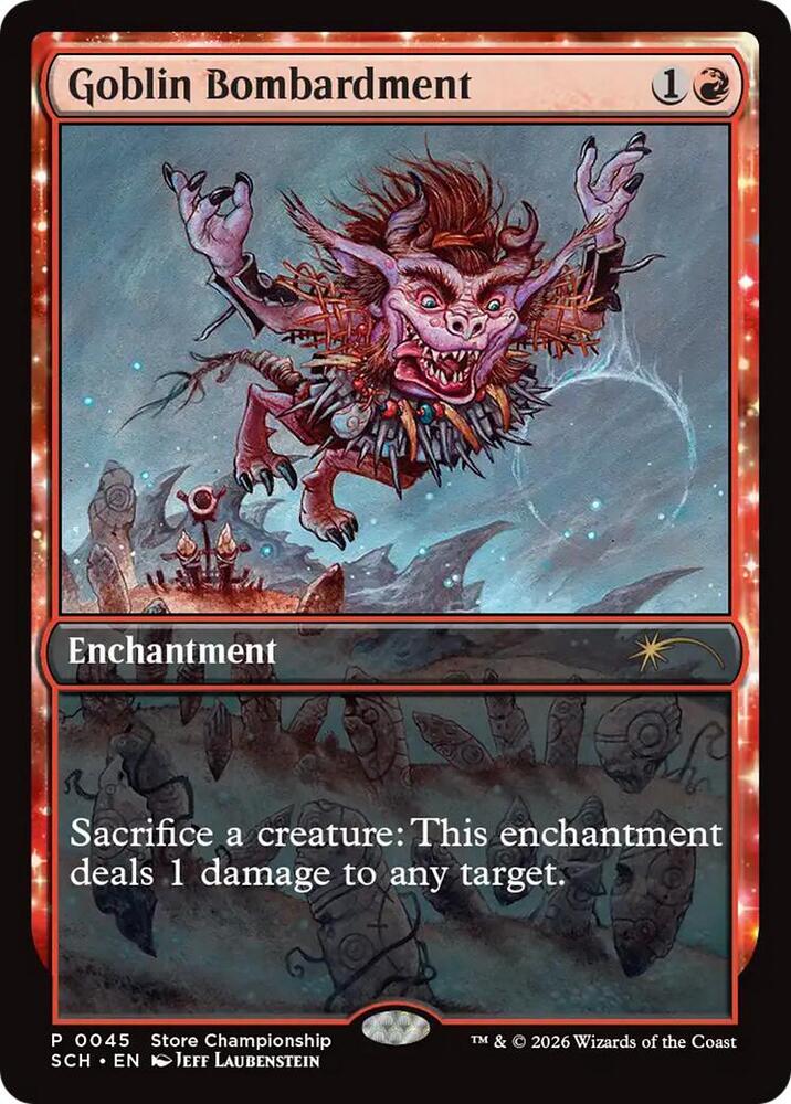 Goblin Bombardment 45/49 (Game Day & Store Championship Promos)  - Full Art