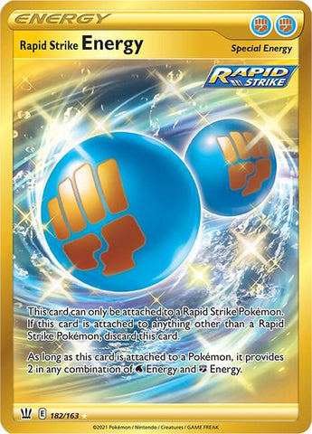 Rapid Strike Energy Secret 182/163 (SWSH05: Battle Styles)  - Holofoil