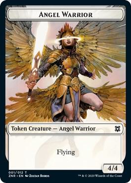 Angel Warrior // Hydra 1 // 9 (Zendikar Rising)  - Foil