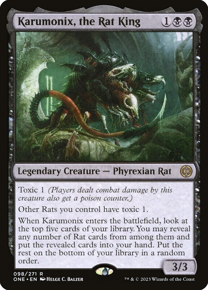 Karumonix, the Rat King 98/271 (Phyrexia: All Will Be One)  - Foil