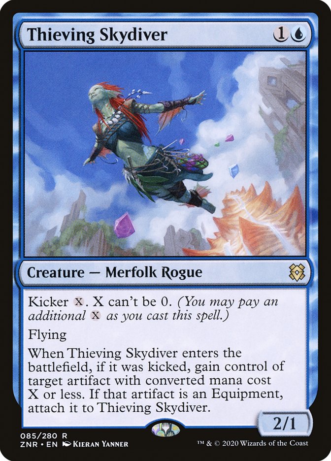 Thieving Skydiver 85/280 (Zendikar Rising)  - Foil