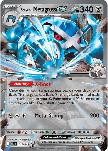 Steven's Metagross ex 145/182 (SV10: Destined Rivals)  - Holofoil
