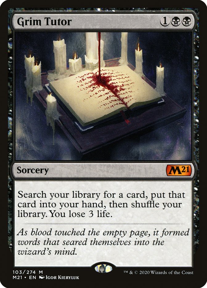 Grim Tutor 103 (Core Set 2021) 