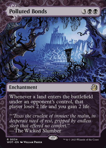 Polluted Bonds 34 (Wilds of Eldraine: Enchanting Tales)  - Showcase
