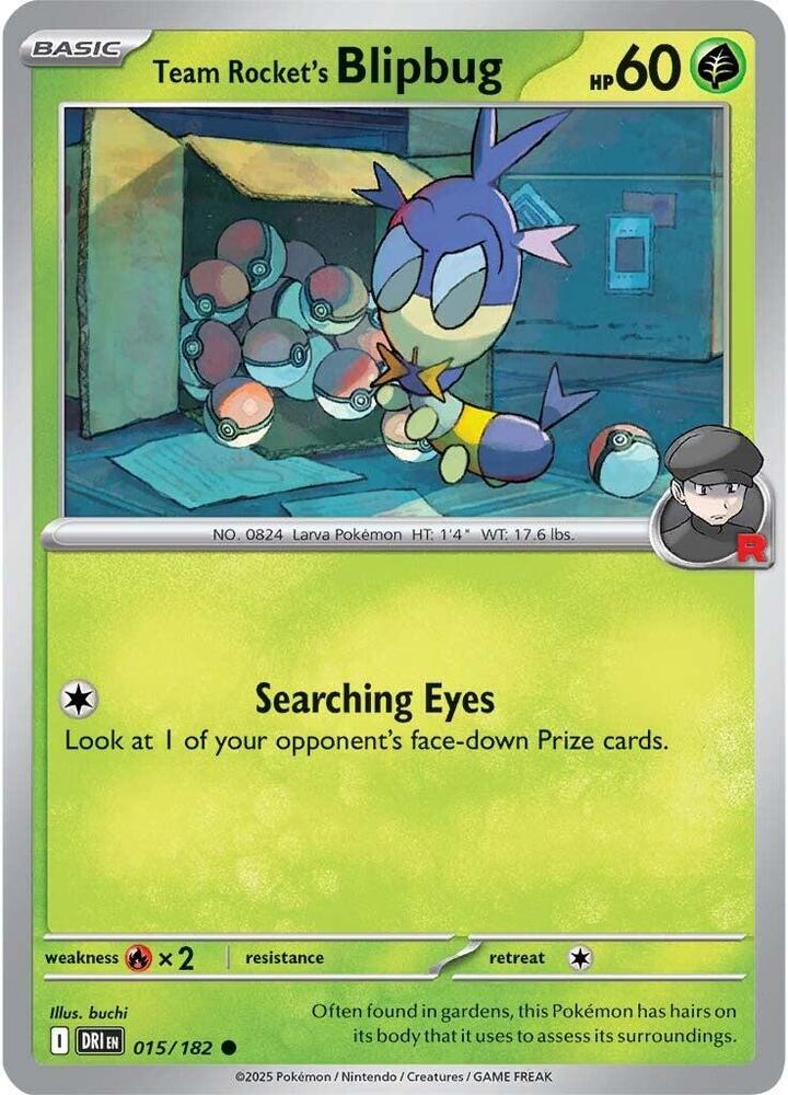 Team Rockets Blipbug 015/182 (SV10: Destined Rivals) 