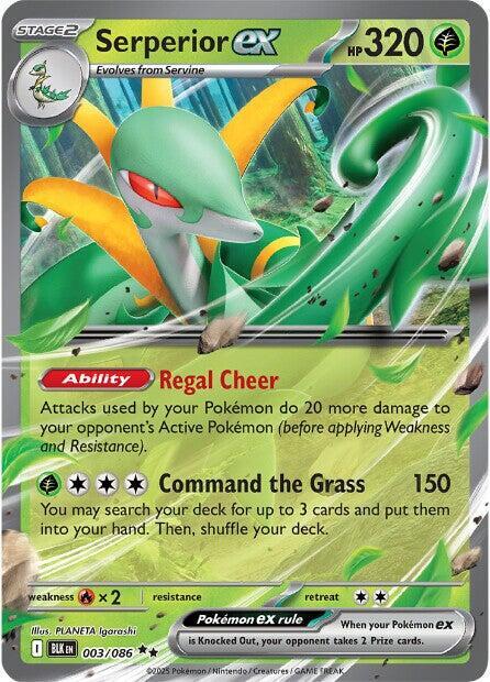 Serperior ex 003/086 (SV: Black Bolt)  - Holofoil