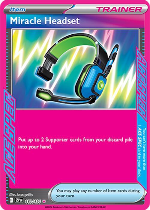 Miracle Headset 183/191 (SV08: Surging Sparks)  - Holofoil