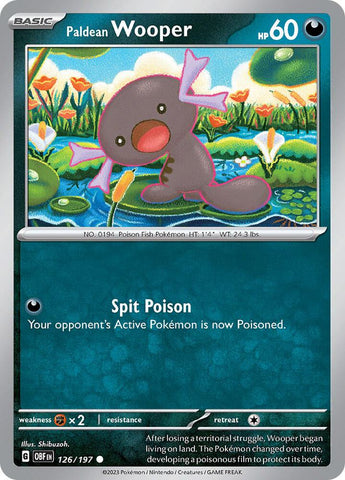 Paldean Wooper 126/197 (SV03: Obsidian Flames) 