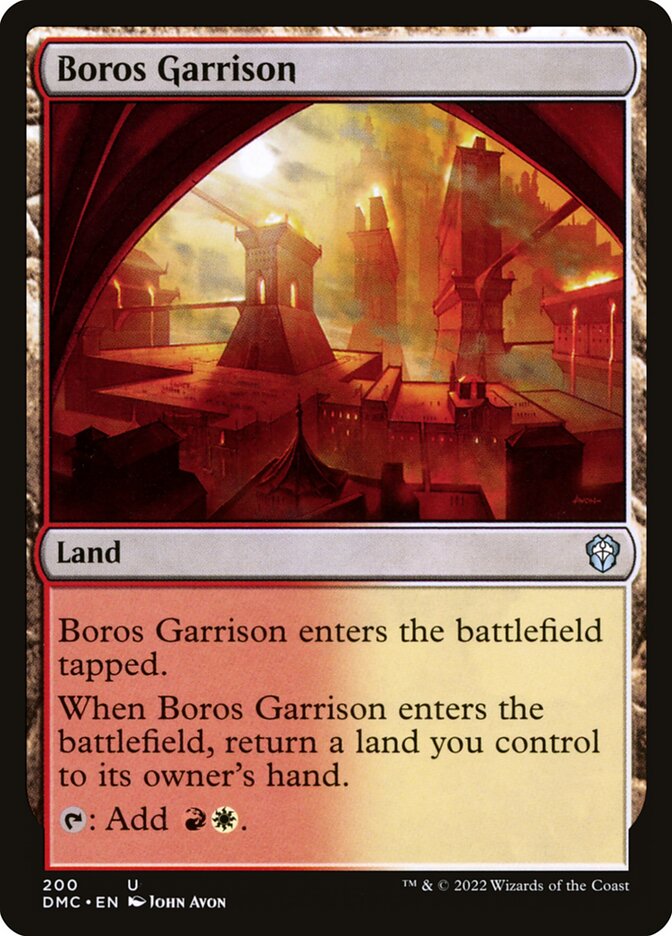 Boros Garrison 200/50 (Commander: Dominaria United) 