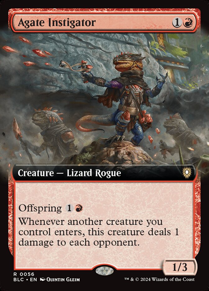 Agate Instigator 56 (Commander: Bloomburrow)  - Extended Art
