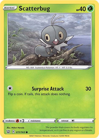 Scatterbug 011/163 (SWSH05: Battle Styles) 