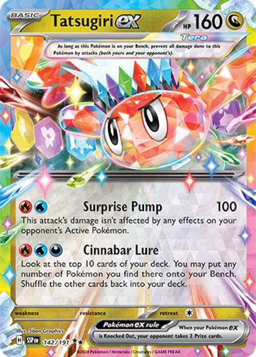 Tatsugiri ex 142/191 (SV08: Surging Sparks)  - Holofoil