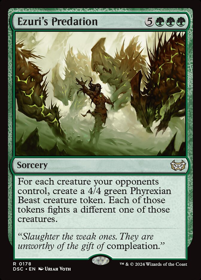 Ezuri's Predation 178 (Commander: Duskmourn: House of Horror) 