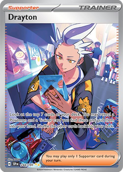 Drayton 244/191 (SV08: Surging Sparks)  - Holofoil