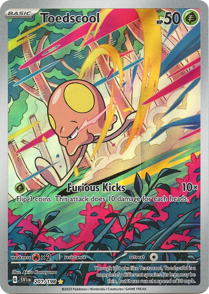 Toedscool 201/198 (SV01: Scarlet & Violet Base Set)  - Holofoil