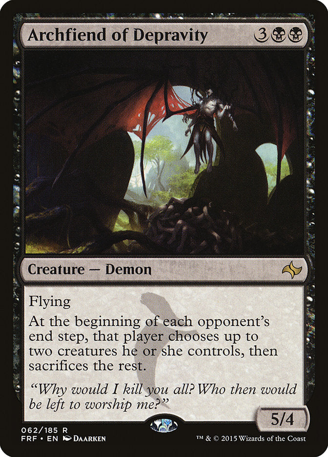 Archfiend of Depravity 62 (Fate Reforged)  - Foil