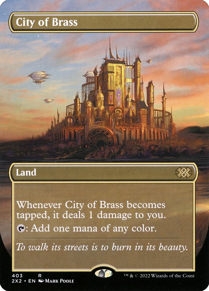 City of Brass 403 (Double Masters 2022)  - Borderless Foil