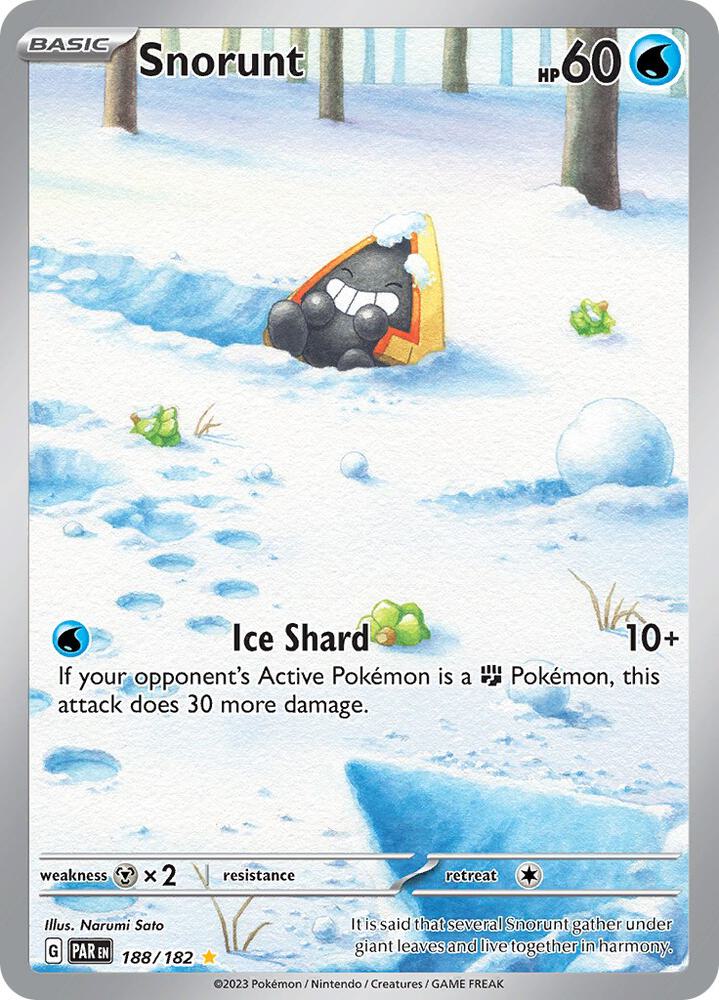 Snorunt 188/182 (SV04: Paradox Rift)  - Holofoil