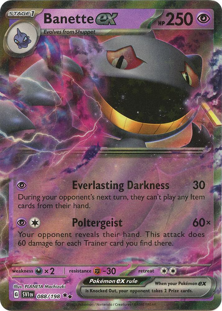 Banette ex 088/198 (SV01: Scarlet & Violet Base Set)  - Holofoil