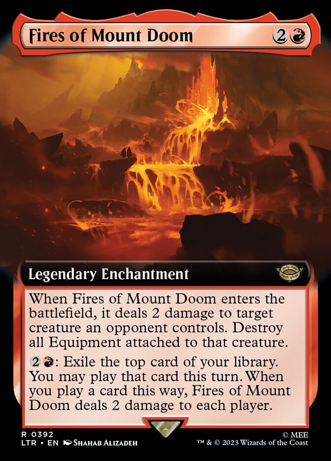 Fires of Mount Doom 392/281 (Universes Beyond: The Lord of the Rings: Tales of Middle-earth)  - Extended Art