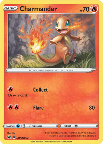Charmander SWSH092 (SWSH: Sword & Shield Promo Cards)  - Holofoil