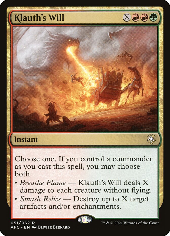 Klauths Will 51 (Commander: Adventures in the Forgotten Realms) 
