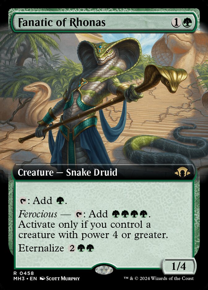 Fanatic of Rhonas 458/319 (Modern Horizons 3)  - Extended Art Foil