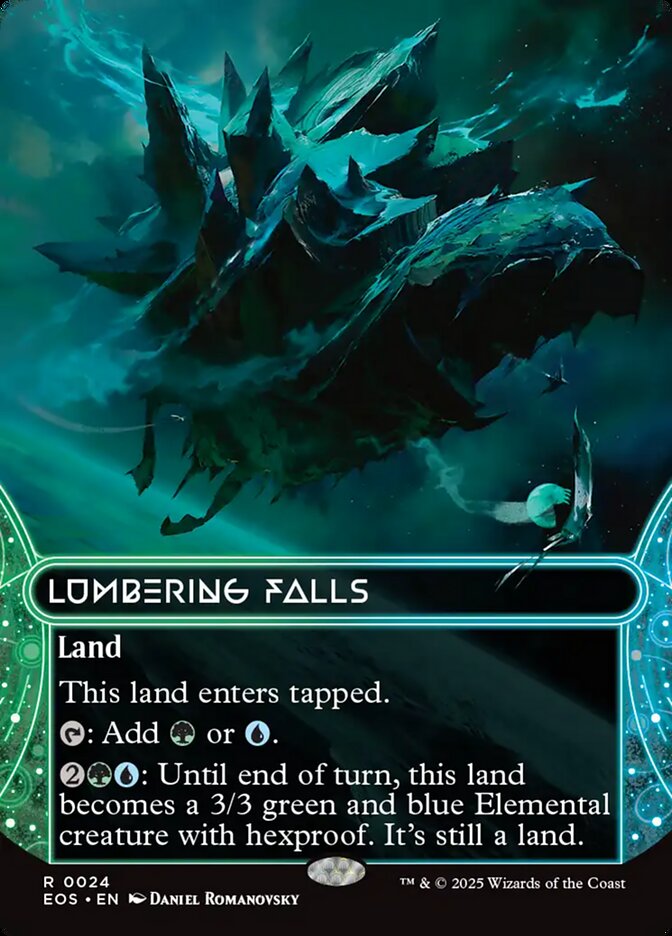 Lumbering Falls 24 (Edge of Eternities: Stellar Sights)  - Borderless Foil