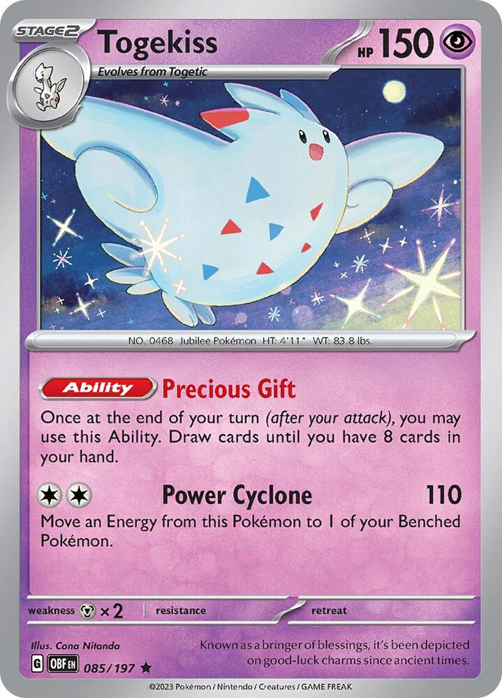 Togekiss 085/197 (SV03: Obsidian Flames)  - Holofoil