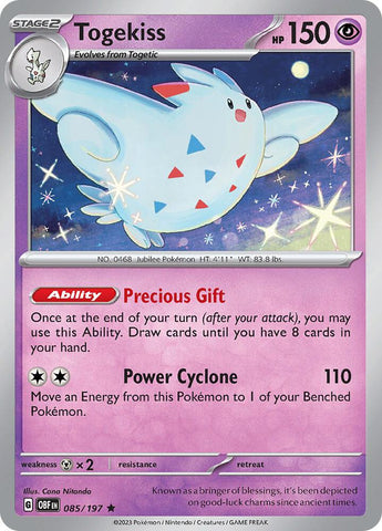 Togekiss 085/197 (SV03: Obsidian Flames)  - Holofoil