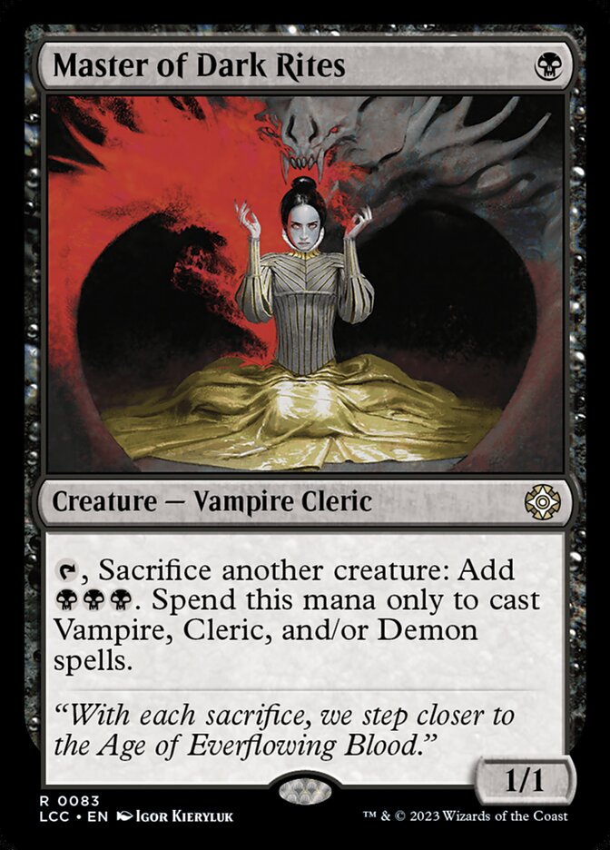 Master of Dark Rites 83 (Commander: The Lost Caverns of Ixalan) 