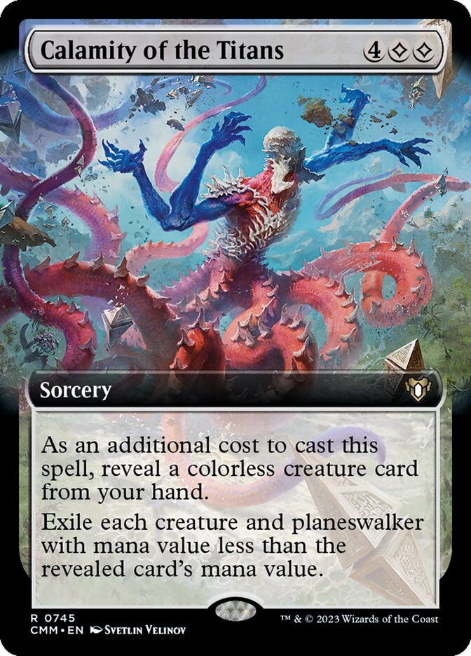 Calamity of the Titans 745/451 (Commander Masters)  - Extended Art
