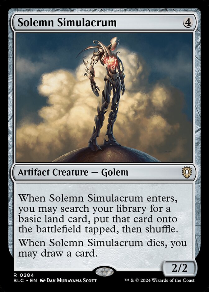 Solemn Simulacrum 284 (Commander: Bloomburrow) 