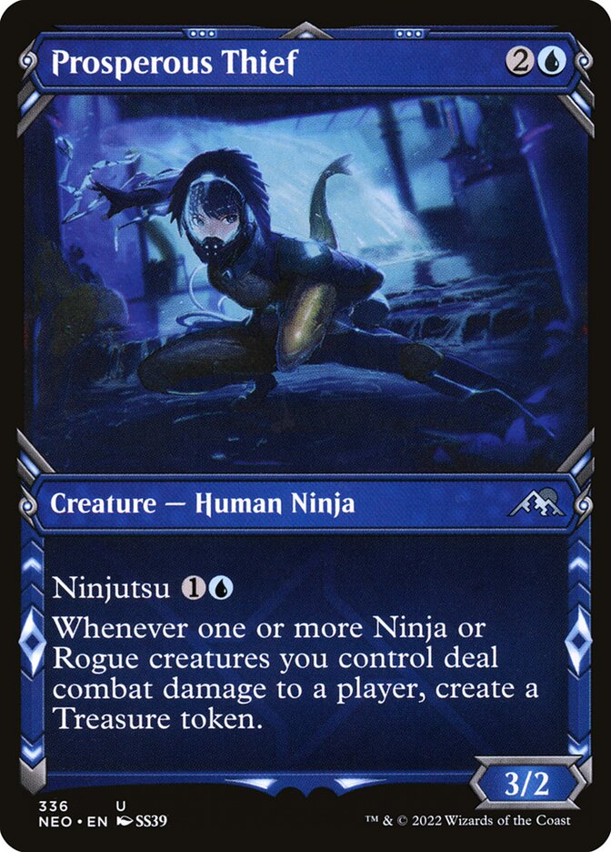 Prosperous Thief 336 (Kamigawa: Neon Dynasty)  - Showcase Foil