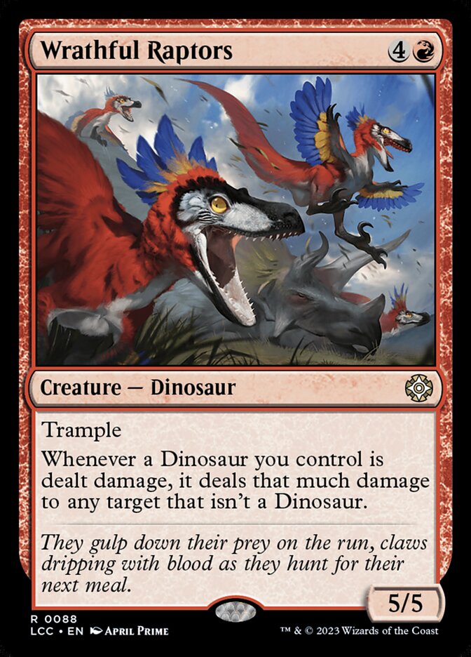 Wrathful Raptors 88/370 (Commander: The Lost Caverns of Ixalan) 