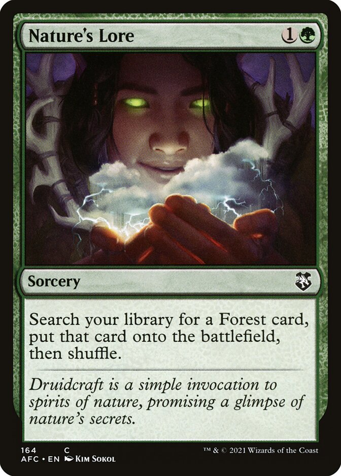Nature's Lore 164/62 (Commander: Adventures in the Forgotten Realms) 