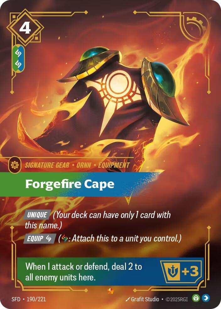 Forgefire Cape (Spiritforged)  - Foil