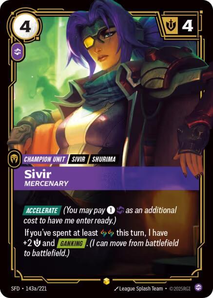 Sivir Mercenary Alternate Art (Spiritforged)  - Foil