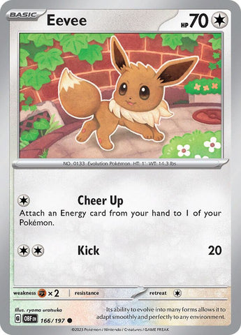 Eevee 166/197 (SV03: Obsidian Flames) 