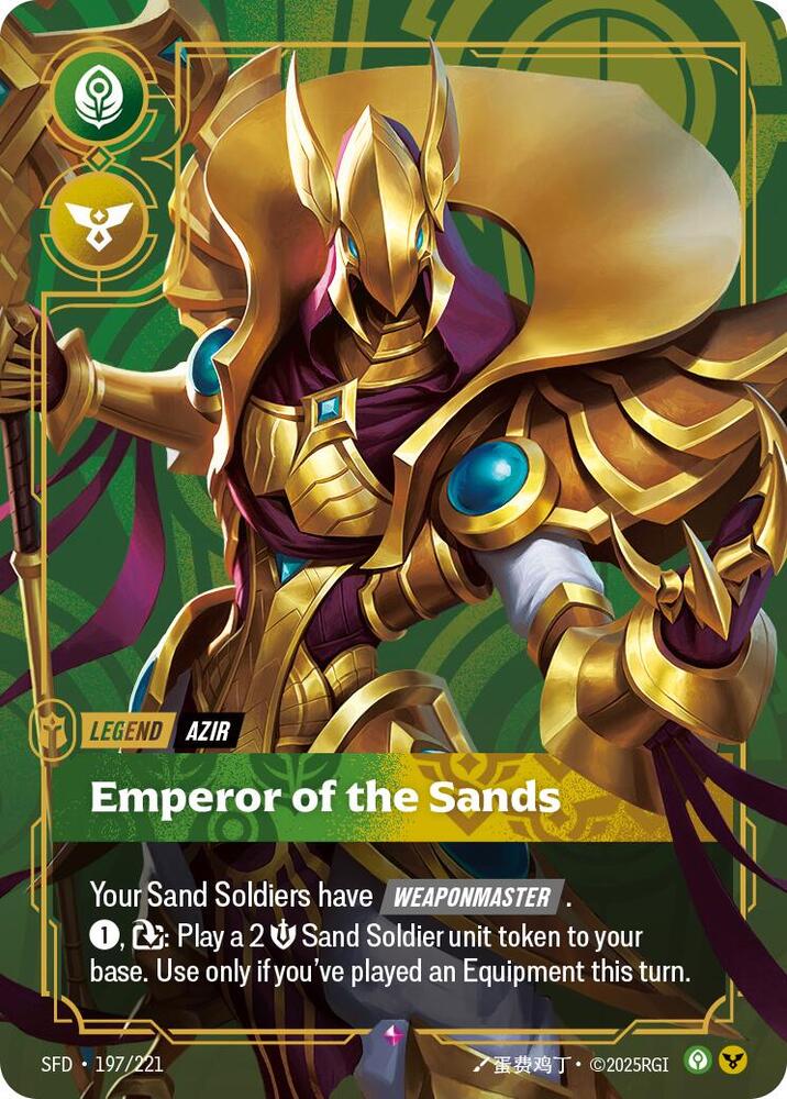 Azir Emperor of the Sands (Spiritforged)  - Foil