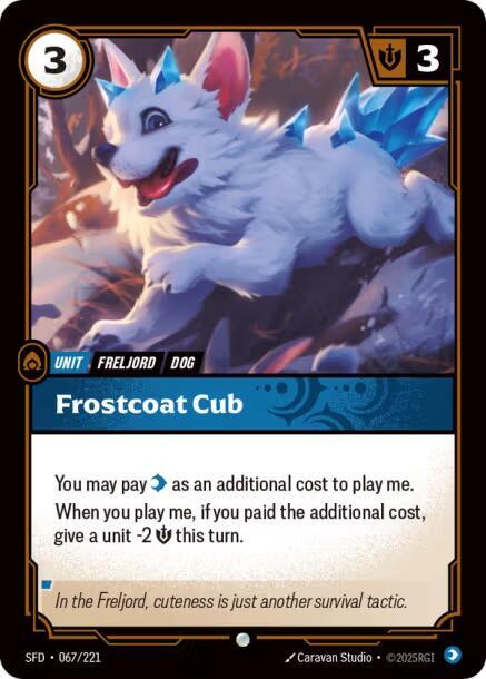Frostcoat Cub 067/221 (Spiritforged)  - Foil