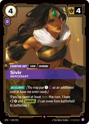 Sivir Mercenary (Spiritforged)  - Foil