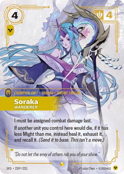 Soraka - Wanderer 239*/221 (Spiritforged)  - Foil