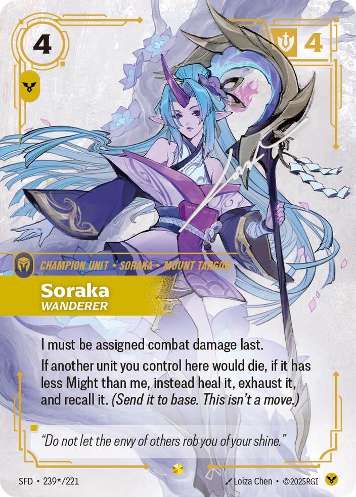 Soraka - Wanderer 239*/221 (Spiritforged)  - Foil