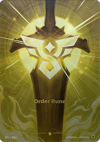 Order Rune Alternate Art (Spiritforged)  - Foil