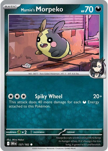 Marnie's Morpeko 137/182 (SV10: Destined Rivals) 