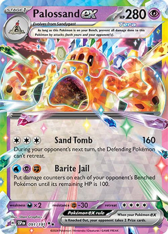 Palossand ex 091/191 (SV08: Surging Sparks)  - Holofoil