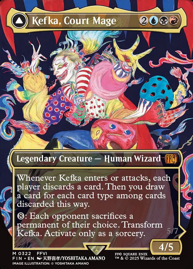 Kefka, Court Mage // Kefka, Ruler of Ruin 322 (FINAL FANTASY)  - Borderless Foil
