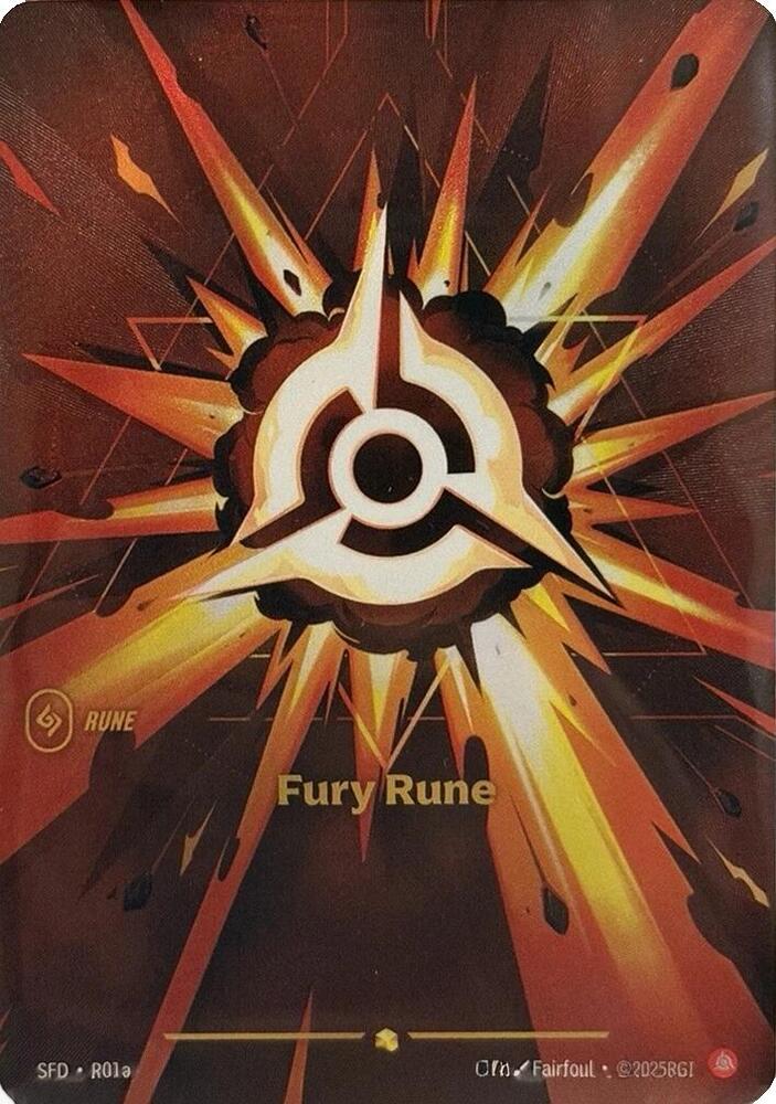 Fury Rune Alternate Art (Spiritforged)  - Foil